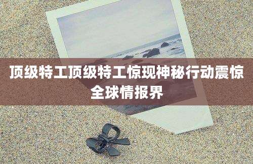 顶级特工顶级特工惊现神秘行动震惊全球情报界