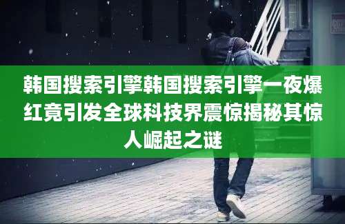 韩国搜索引擎韩国搜索引擎一夜爆红竟引发全球科技界震惊揭秘其惊人崛起之谜