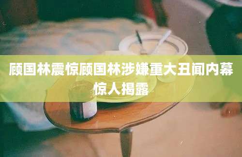 顾国林震惊顾国林涉嫌重大丑闻内幕惊人揭露