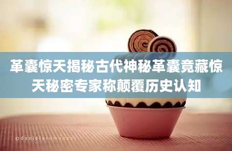 革囊惊天揭秘古代神秘革囊竟藏惊天秘密专家称颠覆历史认知