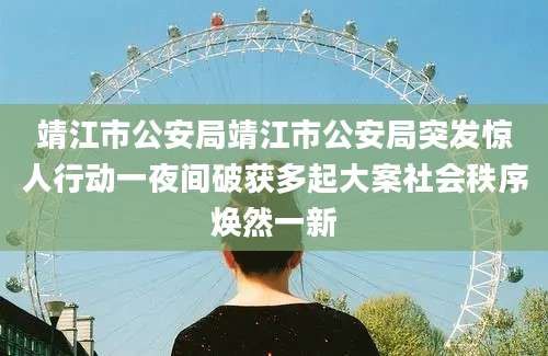 靖江市公安局靖江市公安局突发惊人行动一夜间破获多起大案社会秩序焕然一新