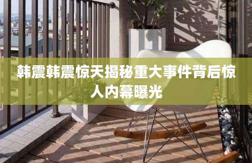 韩震韩震惊天揭秘重大事件背后惊人内幕曝光