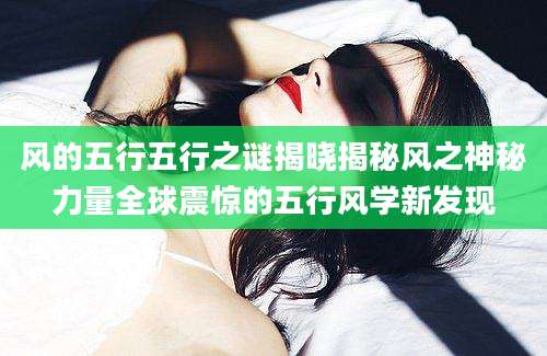 风的五行五行之谜揭晓揭秘风之神秘力量全球震惊的五行风学新发现