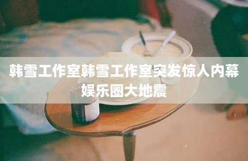 韩雪工作室韩雪工作室突发惊人内幕娱乐圈大地震