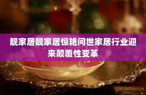 靓家居靓家居惊艳问世家居行业迎来颠覆性变革