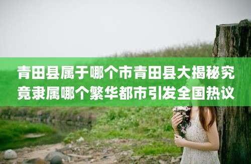 青田县属于哪个市青田县大揭秘究竟隶属哪个繁华都市引发全国热议
