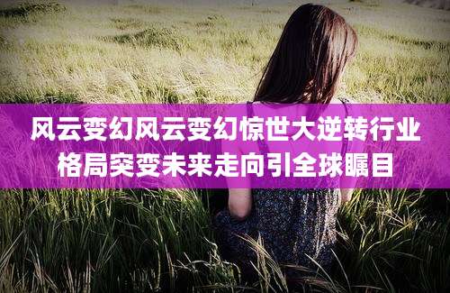 风云变幻风云变幻惊世大逆转行业格局突变未来走向引全球瞩目
