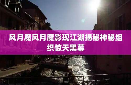风月魔风月魔影现江湖揭秘神秘组织惊天黑幕