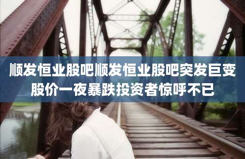顺发恒业股吧顺发恒业股吧突发巨变股价一夜暴跌投资者惊呼不已