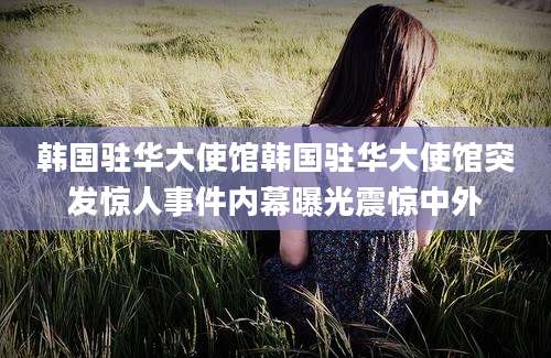 韩国驻华大使馆韩国驻华大使馆突发惊人事件内幕曝光震惊中外