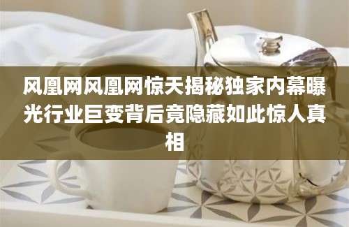 风凰网风凰网惊天揭秘独家内幕曝光行业巨变背后竟隐藏如此惊人真相