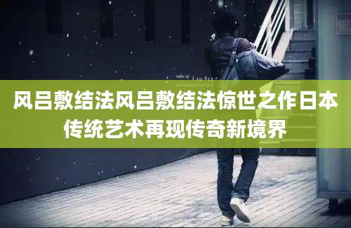 风吕敷结法风吕敷结法惊世之作日本传统艺术再现传奇新境界
