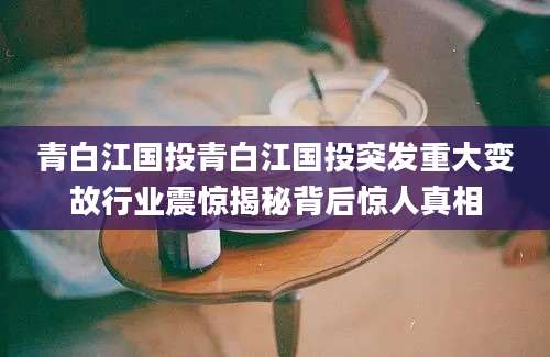 青白江国投青白江国投突发重大变故行业震惊揭秘背后惊人真相