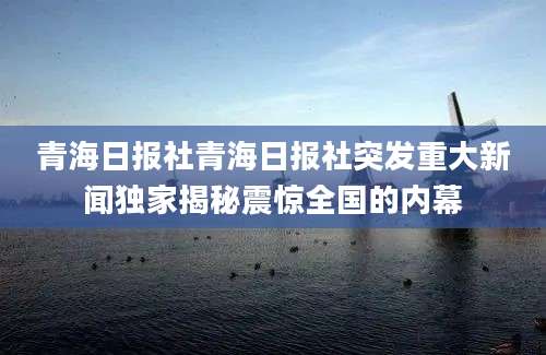 青海日报社青海日报社突发重大新闻独家揭秘震惊全国的内幕