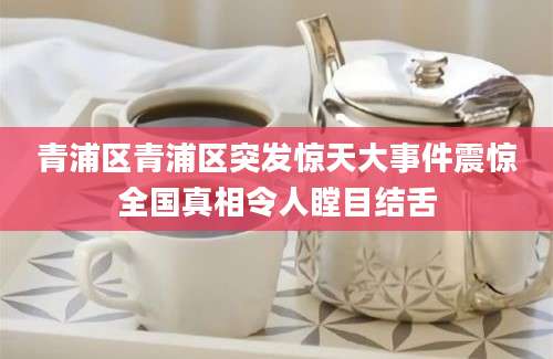青浦区青浦区突发惊天大事件震惊全国真相令人瞠目结舌