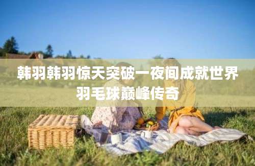 韩羽韩羽惊天突破一夜间成就世界羽毛球巅峰传奇