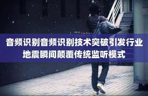 音频识别音频识别技术突破引发行业地震瞬间颠覆传统监听模式