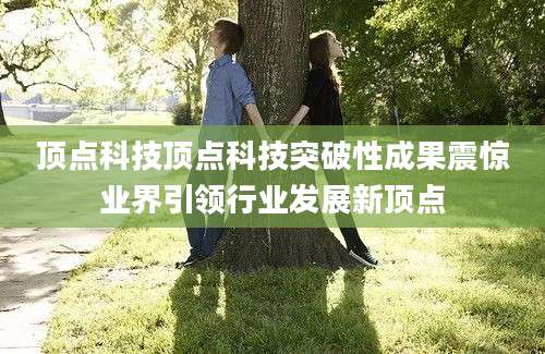 顶点科技顶点科技突破性成果震惊业界引领行业发展新顶点