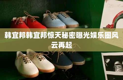 韩宜邦韩宜邦惊天秘密曝光娱乐圈风云再起