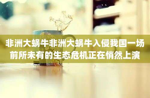 非洲大蜗牛非洲大蜗牛入侵我国一场前所未有的生态危机正在悄然上演