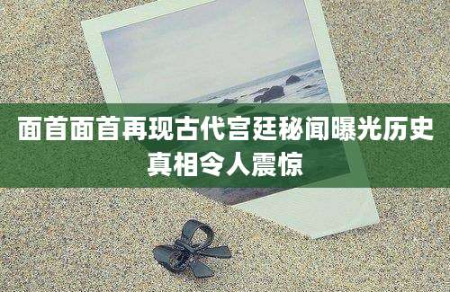 面首面首再现古代宫廷秘闻曝光历史真相令人震惊