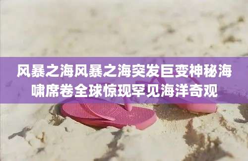 风暴之海风暴之海突发巨变神秘海啸席卷全球惊现罕见海洋奇观