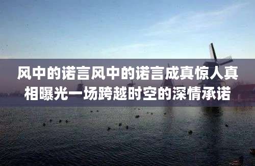 风中的诺言风中的诺言成真惊人真相曝光一场跨越时空的深情承诺