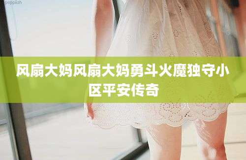 风扇大妈风扇大妈勇斗火魔独守小区平安传奇